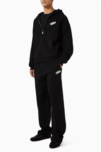 Drawstring-waist Pants in Merino Wool