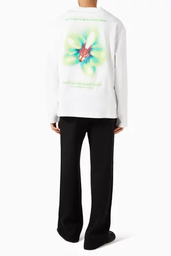 Glitch Orchid T-shirt in Cotton