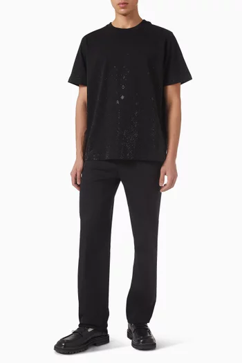 Crystal Monogram Logo T-shirt in Cotton