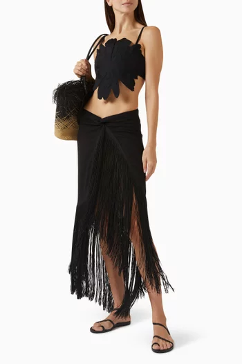 Ofelia Maxi Skirt in Linen Blend