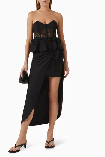 قطعة بيكيني علوية بينيلوب قماش شبكي ونايلون مطاطي