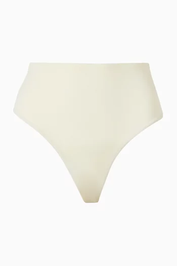 High-waist Bikini Briefs in Stretch Nylon