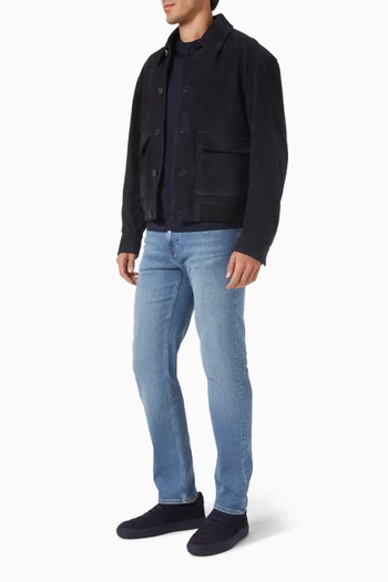 Blouson Jacket in Suede