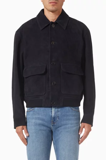 Blouson Jacket in Suede