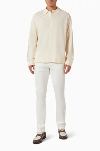 Button Down Shirt in Cotton Piqué