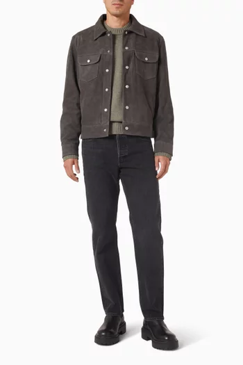 سترة بفتحة رقبة مستديرة كشمير