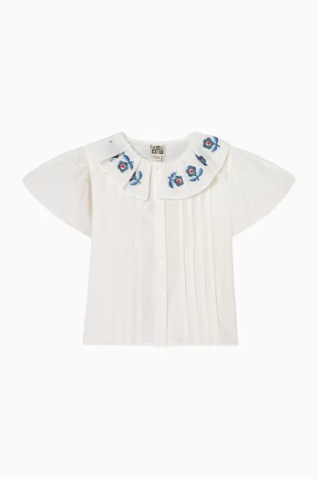 Embroidered Shirt in Cotton
