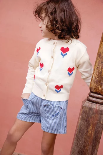 شورت مخطط دينم قطني