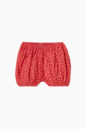 Floral-print Bloomers in Cotton Blend