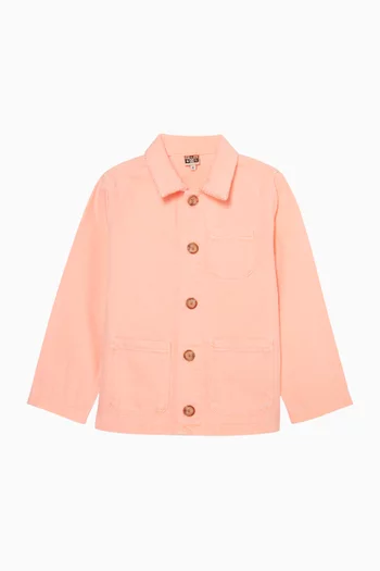 Button-down Jacket in Cotton-denim