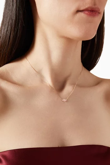 Evil Eye 'Ya Ein' Necklace in Enamel & 18kt Gold