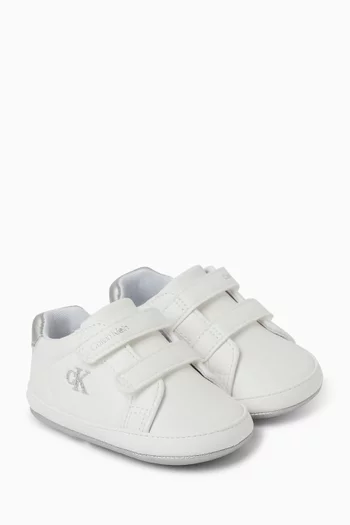Kiki Velcro Sneakers in Faux Leather
