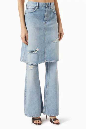 Layered Pants in Denim