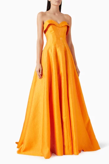 Soleil Strapless Maxi Dress