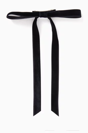 مشبك عايدة بتصميم عقدة مخمل