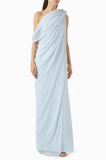 فستان آينور طويل بكتف مكشوف