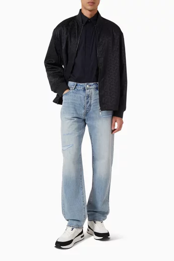 One Block-up Relaxed-fit Jeans in Denim
