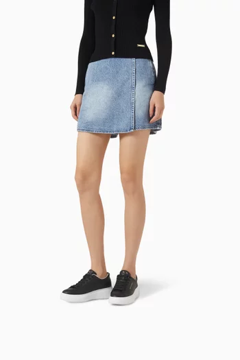 AX Logo Low-top Sneakers in Bovine Leather