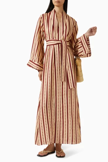 قفطان رافاييلا بحزام كتان