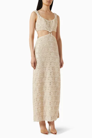 Capri Cut-out Dress in Cotton