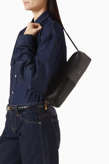 حقيبة كتف كاي شمواه جلد وشمواه جلد عجل