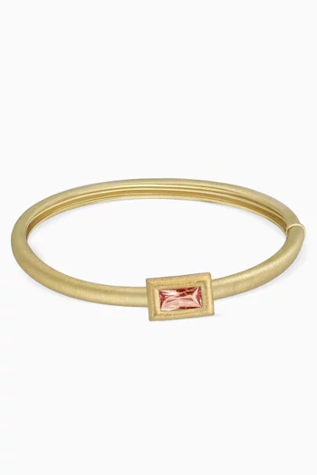 Tourmaline Bangle in 18kt Yellow Gold