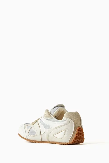 Slow Runner Sneakers in Leather & Mesh