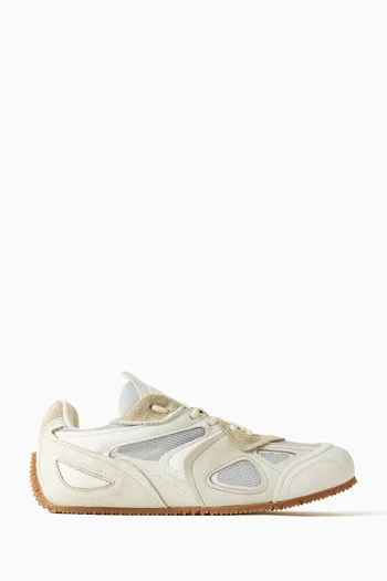 Slow Runner Sneakers in Leather & Mesh
