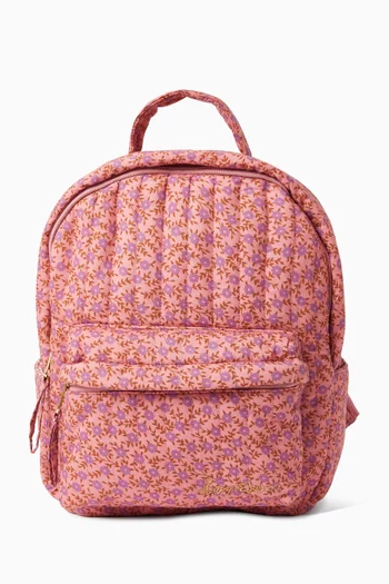 Printed Multi-compartment Backpack