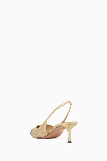 Gia 50 Slingback Pumps in Mesh