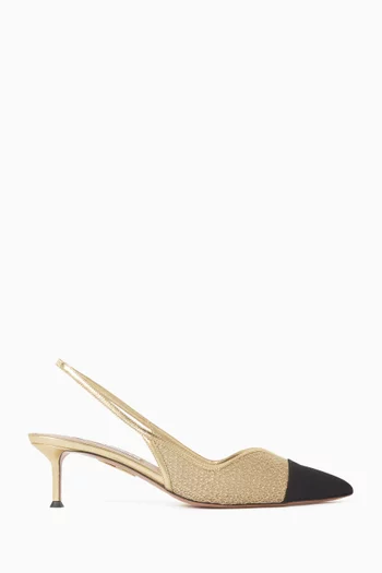 Gia 50 Slingback Pumps in Mesh