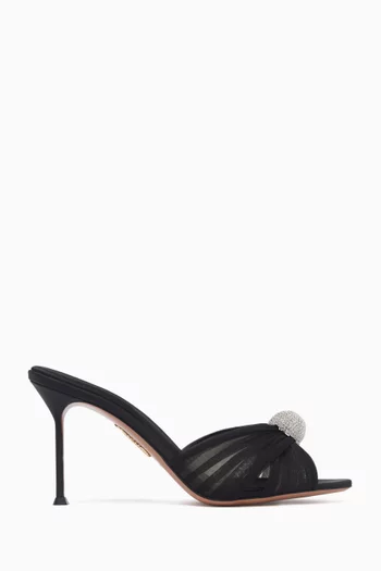 حذاء مفتوح ميستري بكعب 85 مم شيفون