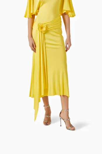 صندل بابيلون بكعب 105 مم جلد لامع