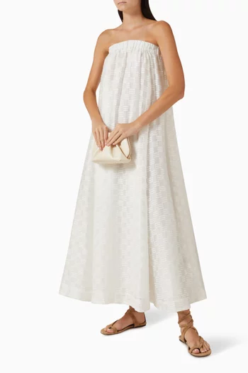 فستان البا طويل شفاف