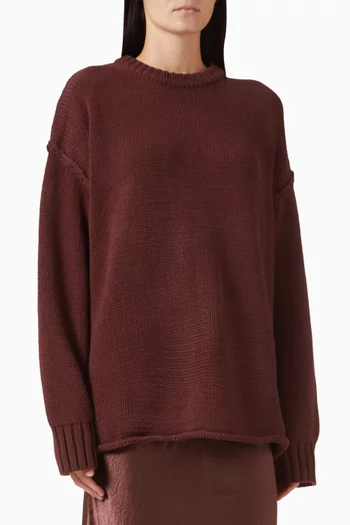Roy Lounge Knit Sweater in Cotton Blend