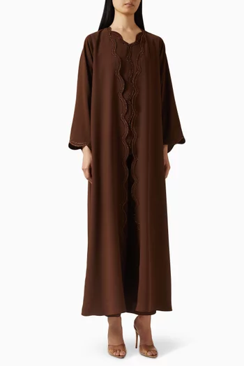 4-piece Abaya Set in Crepe