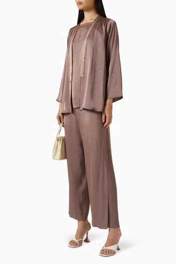 Jacket & Pants Set in Hareer Blend