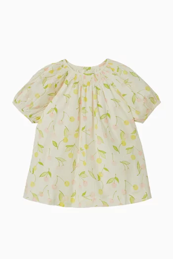 فستان بنقشة ليمون