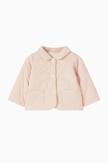 جاكيت مبطن بأزرار 