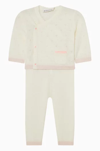 Laurina Buttoned Set in Cotton