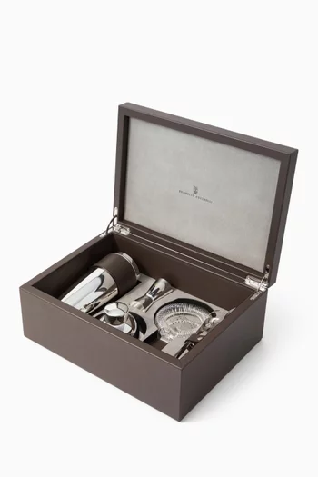 طقم كوكتيل معدن مطلي بالفضة