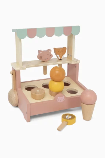 متجر آيس كريم خشب