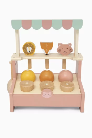 متجر آيس كريم خشب