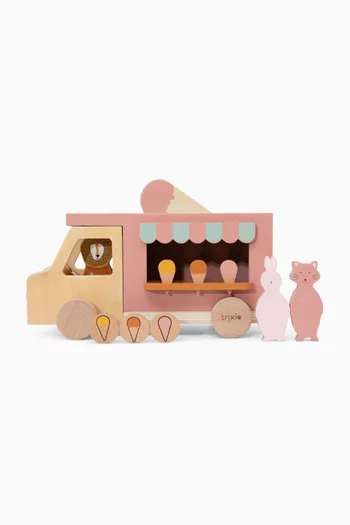 شاحنة آيس كريم خشبية