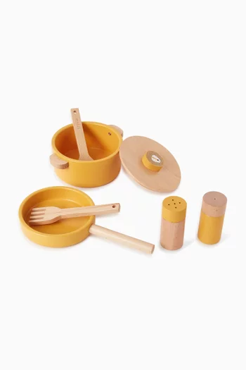 Mr. Lion Wooden Cooking Set