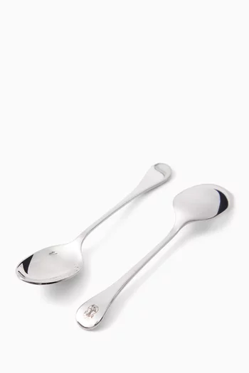 Teaspoons in Silver-plated Steel, Set of 6