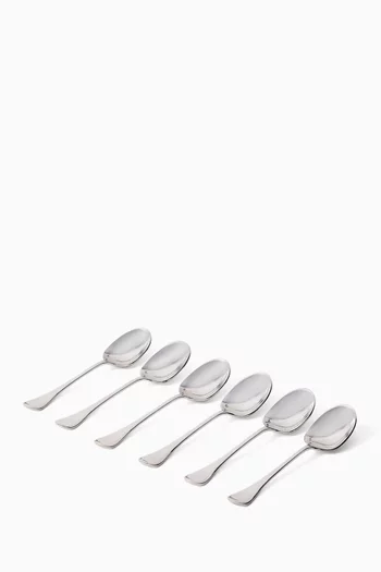 Teaspoons in Silver-plated Steel, Set of 6
