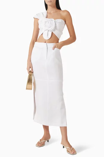 تنورة ريس متوسطة الطول قنب