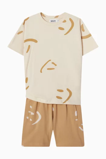 Graphic Print T-shirt in Cotton