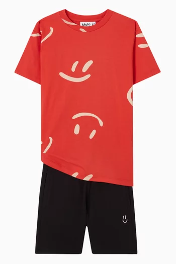 Graphic Print T-shirt in Cotton